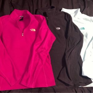 The North Face fleece pullovers (MED)